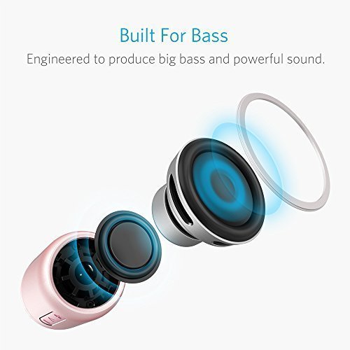 Anker SoundCore mini, Super-Portable Bluetooth Speaker with 15-Hour Playtime, 66-Foot Bluetooth Range, FM Radio... N9