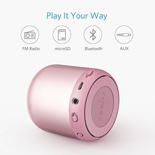 Anker SoundCore mini, Super-Portable Bluetooth Speaker with 15-Hour Playtime, 66-Foot Bluetooth Range, FM Radio... N11