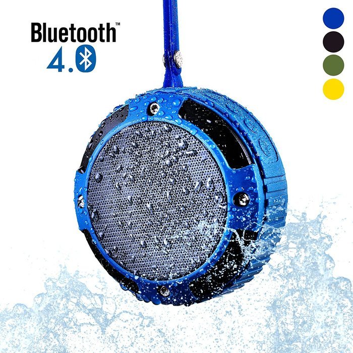 Waterproof Bluetooth Speaker, Alpatronix AX320 Ultra-Portable Wireless Shockproof Speaker with Built-in Mic, Passive...