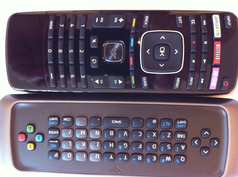 New Smart TV Remote control---with Qwerty dual side keyboard amazon--Netlix--M-GO Wide key for VIZIO TV