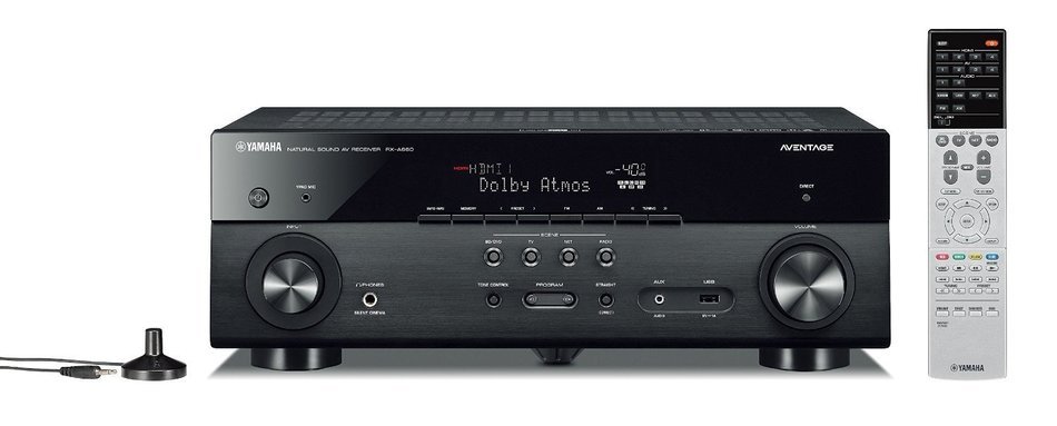 Polk Audio Signature S55 5.1 Home Theater System with Yamaha AVENTAGE RX-A660BL 7.2-Ch Network AV Receiver N2