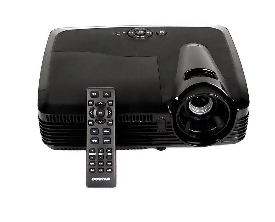 2016 New Short throw Projector Short focal focus DLP Video 1024x768 Active shutter 3D Home theater film Cinema...