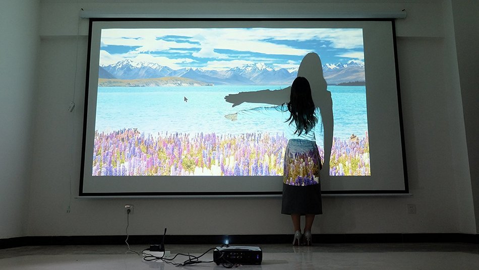 2016 New Short throw Projector Short focal focus DLP Video 1024x768 Active shutter 3D Home theater film Cinema... N4