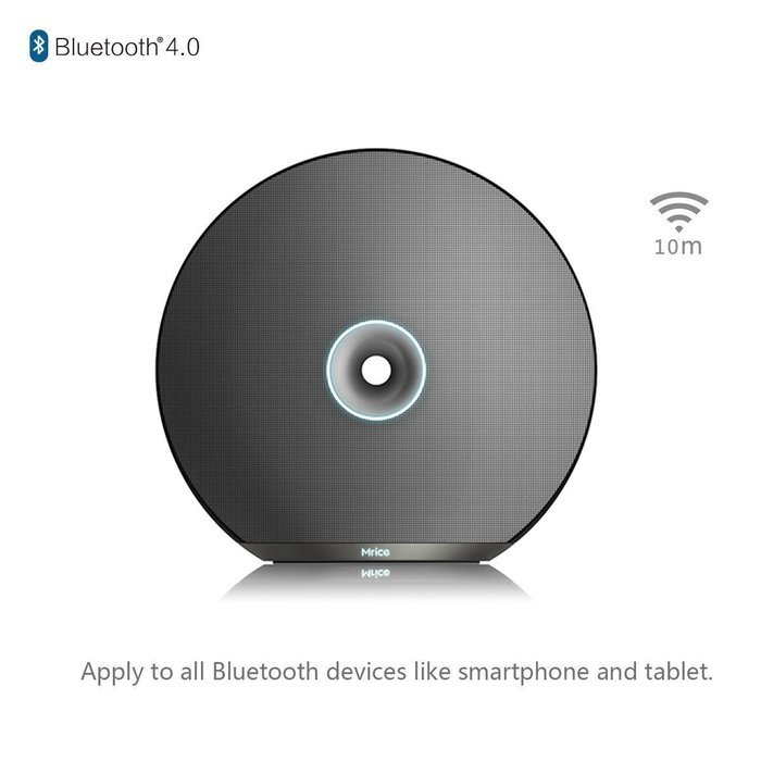 MCOCEAN Portable Wireless Bluetooth Speaker Stereo Resonant Sound Hifi Speaker Indoor Travel Shockproof Gray