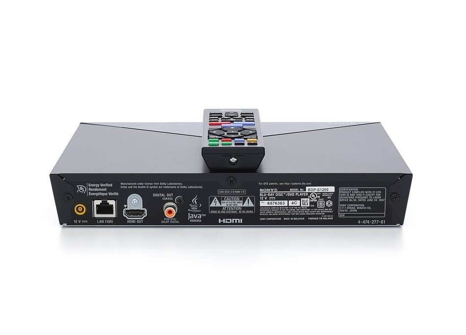 Sony Bdps1200 Wired Streaming Blu-ray Disc Player, Full Hd 1080p Blu-ray Disc Playback (Certified Refurbished) N4
