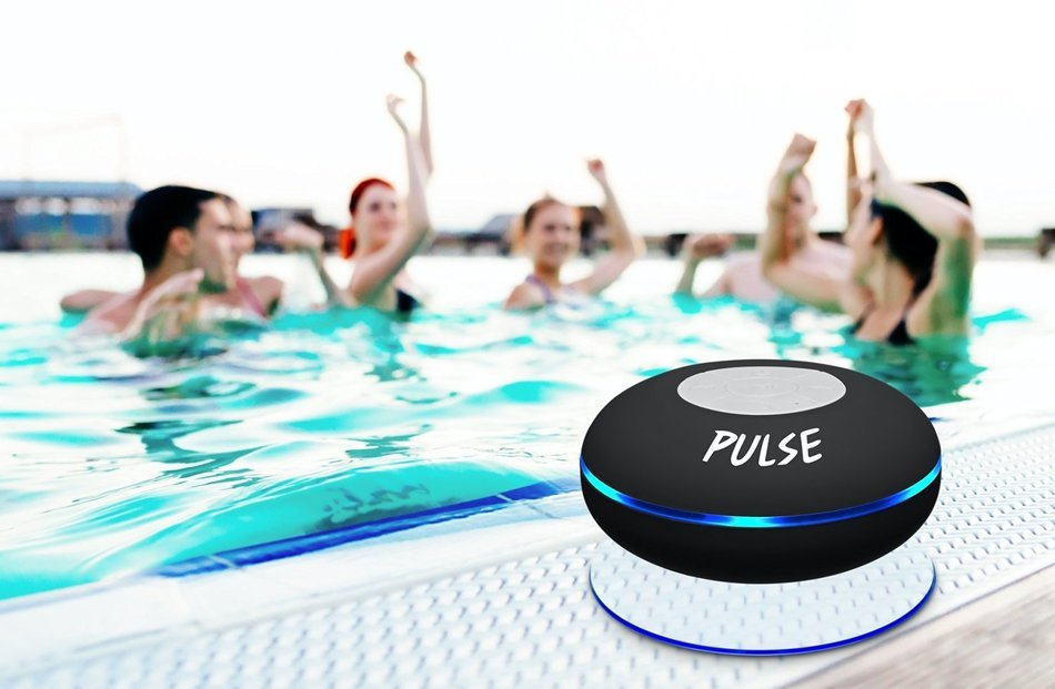 CSJ Sound Pulse Wireless Pulse Bluetooth 4.0 Waterproof Speaker - Black N3