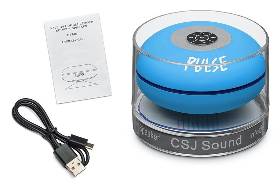 CSJ Sound Pulse Wireless Pulse Bluetooth 4.0 Waterproof Speaker - Black N9