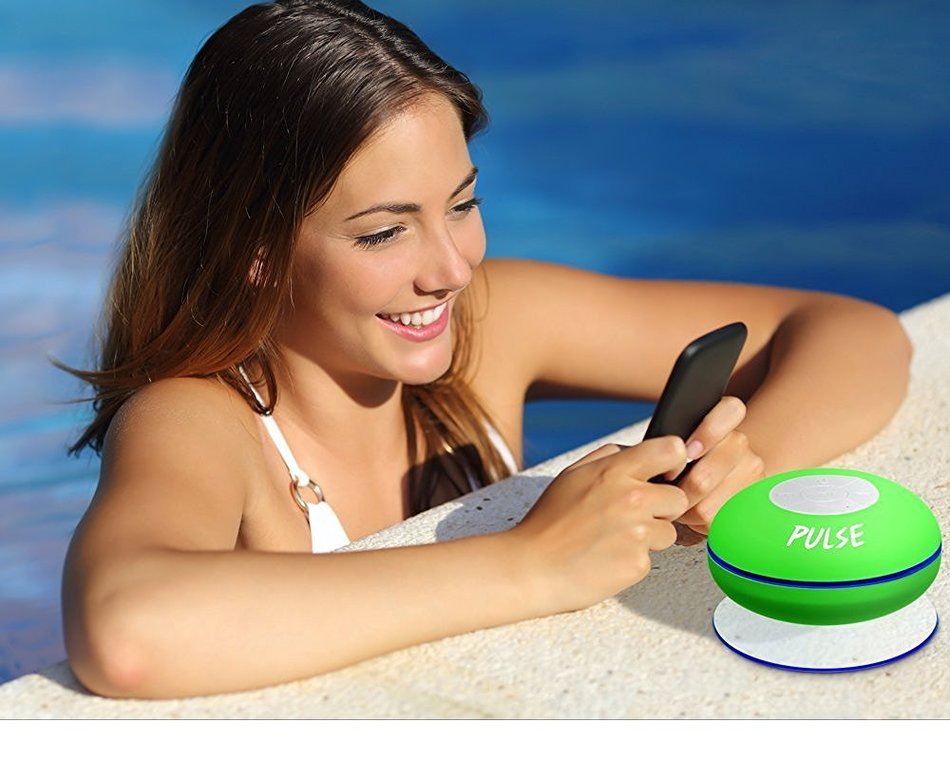 CSJ Sound Pulse Wireless Pulse Bluetooth 4.0 Waterproof Speaker - Black N12