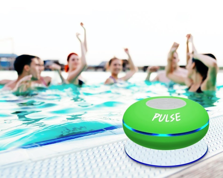 CSJ Sound Pulse Wireless Pulse Bluetooth 4.0 Waterproof Speaker - Black N14