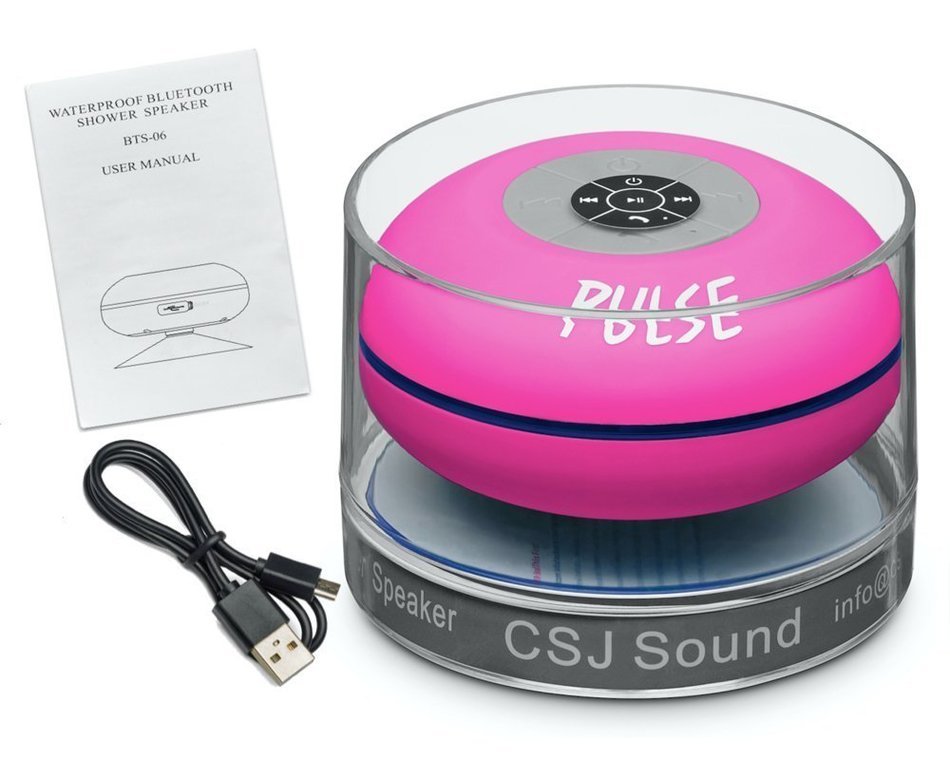 CSJ Sound Pulse Wireless Pulse Bluetooth 4.0 Waterproof Speaker - Black N16
