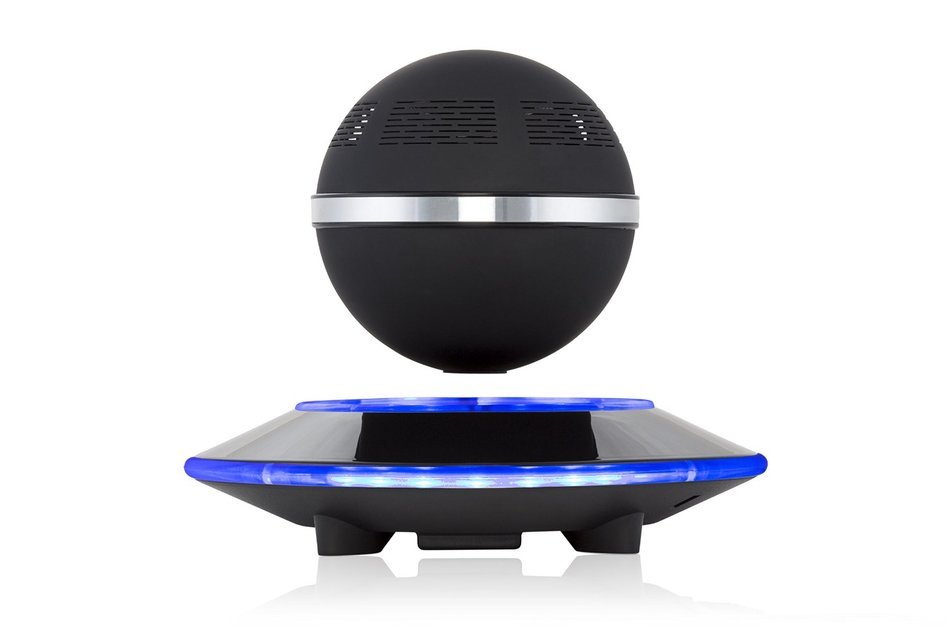 Levitating Bluetooth Speaker - Floating Wireless Speaker - SciFi Speaker by Wasserstein (Black) N3