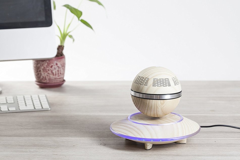 Levitating Bluetooth Speaker - Floating Wireless Speaker - SciFi Speaker by Wasserstein (Black) N12