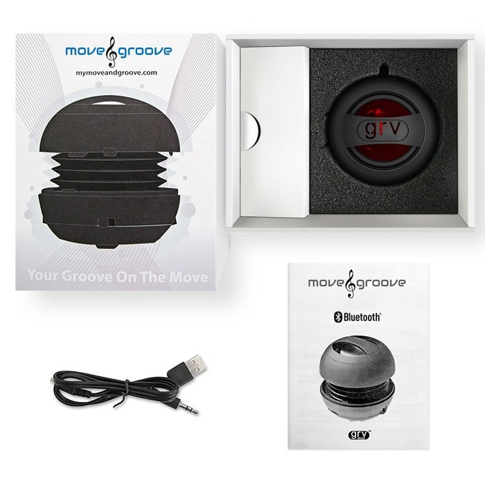 Move&Groove GrvMini GRV6579 Wireless Portable Mini Bluetooth Speaker with Enhanced Bass Resonator and Rechargeable... N6