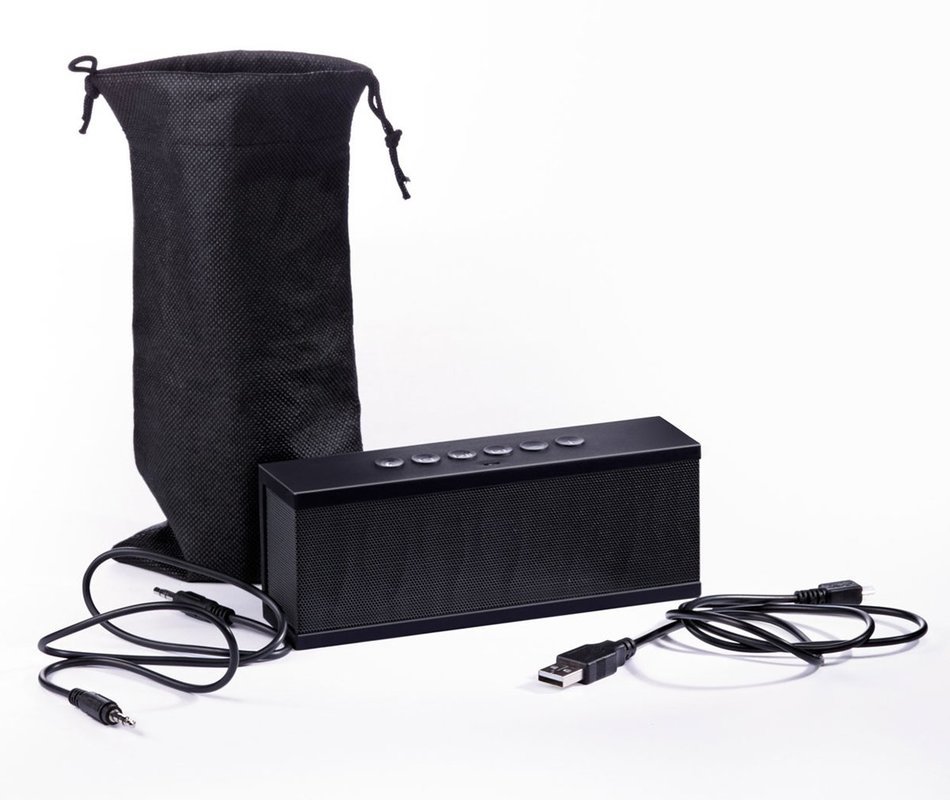 Photive CYREN Portable Wireless Bluetooth Speaker with Built in Speakerphone 8 hour Rechargeable Battery (Black) N5