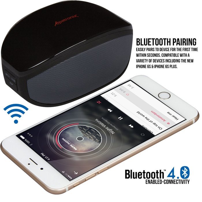 Bluetooth Speaker, Alpatronix AX400 Portable Mini Wireless Stereo Speaker with 6W Loud Volume, Subwoofer, Built-in... N5