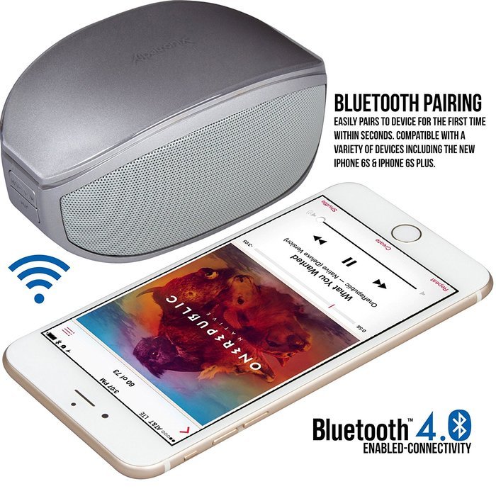 Bluetooth Speaker, Alpatronix AX400 Portable Mini Wireless Stereo Speaker with 6W Loud Volume, Subwoofer, Built-in... N14