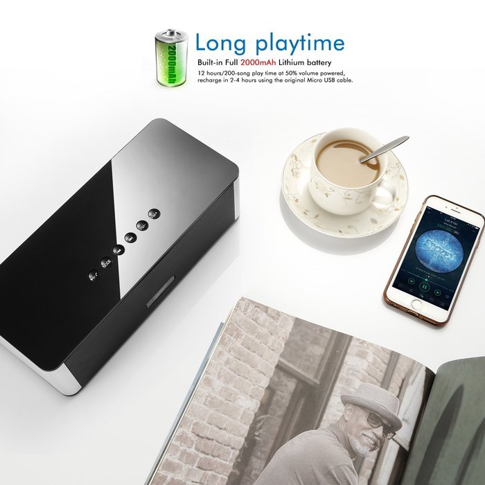Musky Portable Bluetooth Speaker DY-21, Wireless Speaker with Hands-free, 10W Home Bluetooth Speaker with FM Radio... N3