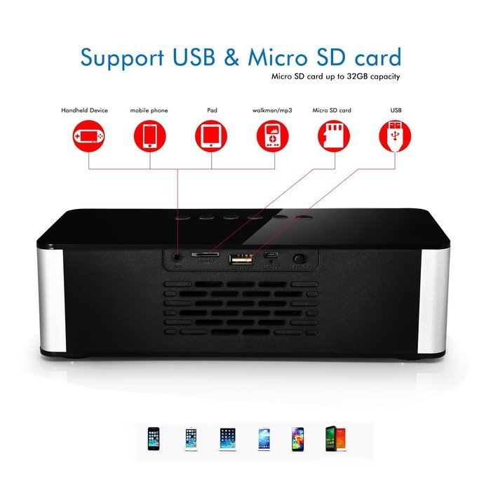 Musky Portable Bluetooth Speaker DY-21, Wireless Speaker with Hands-free, 10W Home Bluetooth Speaker with FM Radio... N5