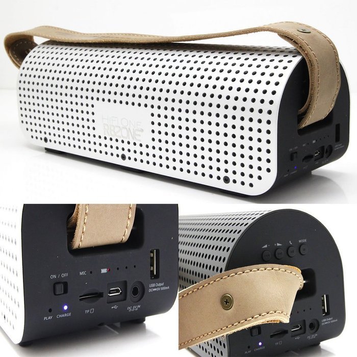 Wireless Bluetooth 4.0 Speaker 8800mAH Power Bank Rechargeable Battery Charger Hi-Fi Aluminum NFC TF Card AUX-in... N3