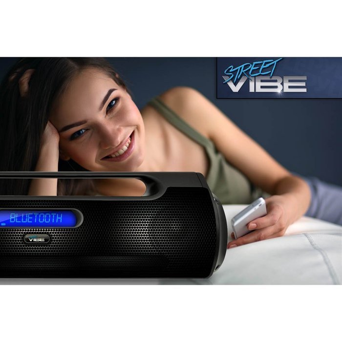Pyle PBMSPG50 Street Vibe Bluetooth Portable Boom Box Speaker, Wireless NFC Pairing, USB Flash, Micro SD Readers... N7