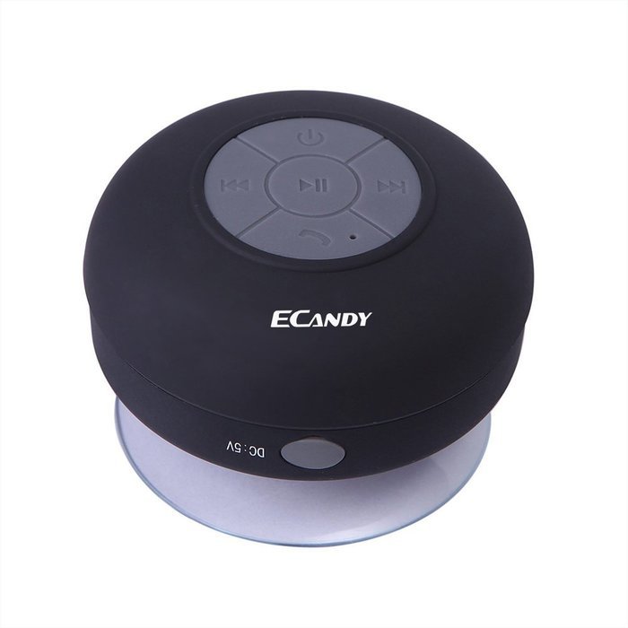 Ecandy Bluetooth Shower Speaker, Water Resistant, Hands Free Portable Speakerphone with Mic, Control Buttons and... N15