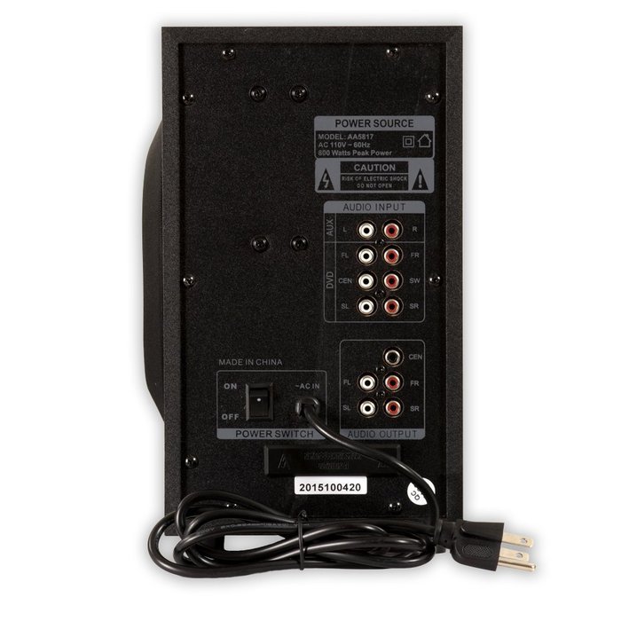 Acoustic Audio AA5817 800 Watt Home Theater 5.1 Powered Sub and Multi Speaker System with Bluetooth AA5817B N2