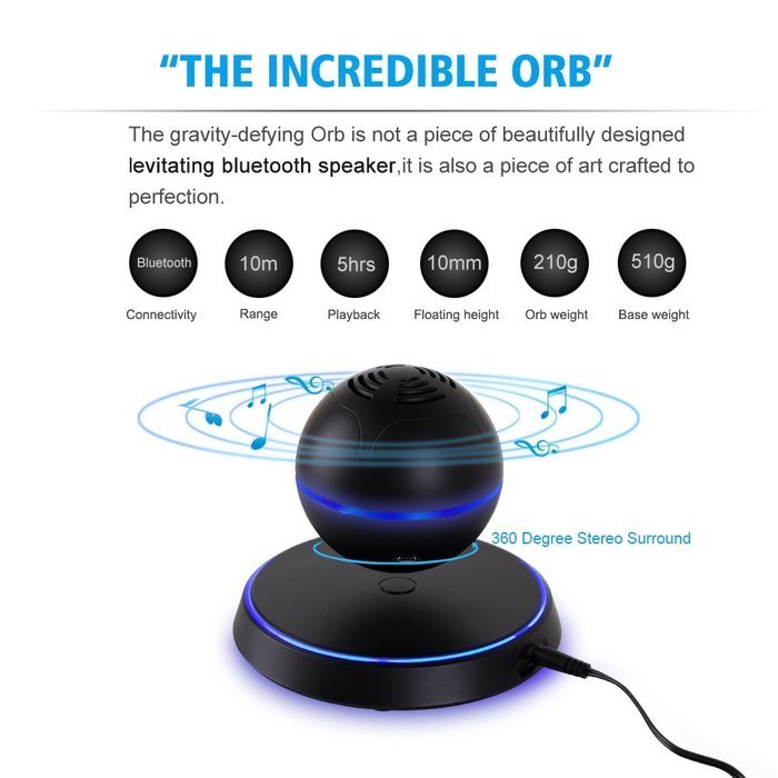 Wireless Music Speakers UPPEL Portable Levitating Floating Bluetooth4.0 Speaker Levitation Maglev Speaker Multicolor... N5