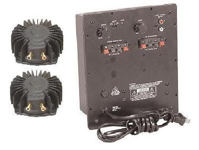 Home Theater Bass Shaker System for Two Seats- Two Aura Pro bass shakers with subwoofer amplifier