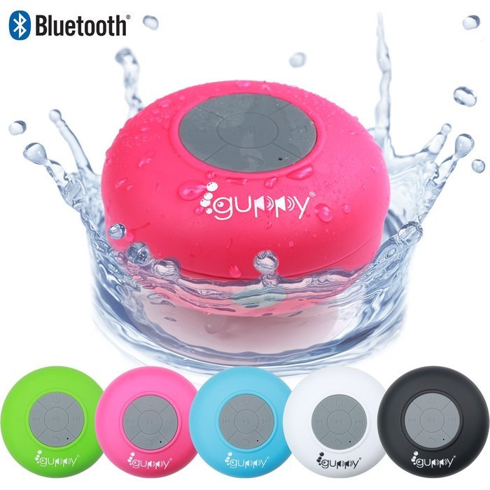 Guppy&reg; Water Resistant Bluetooth Shower Speaker - Wireless Portable Audio, New 2015 Model - Kid-friendly, Built-in... N29