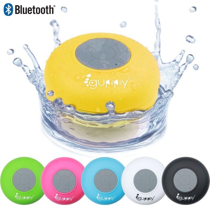 Guppy&reg; Water Resistant Bluetooth Shower Speaker - Wireless Portable Audio, New 2015 Model - Kid-friendly, Built-in... N39
