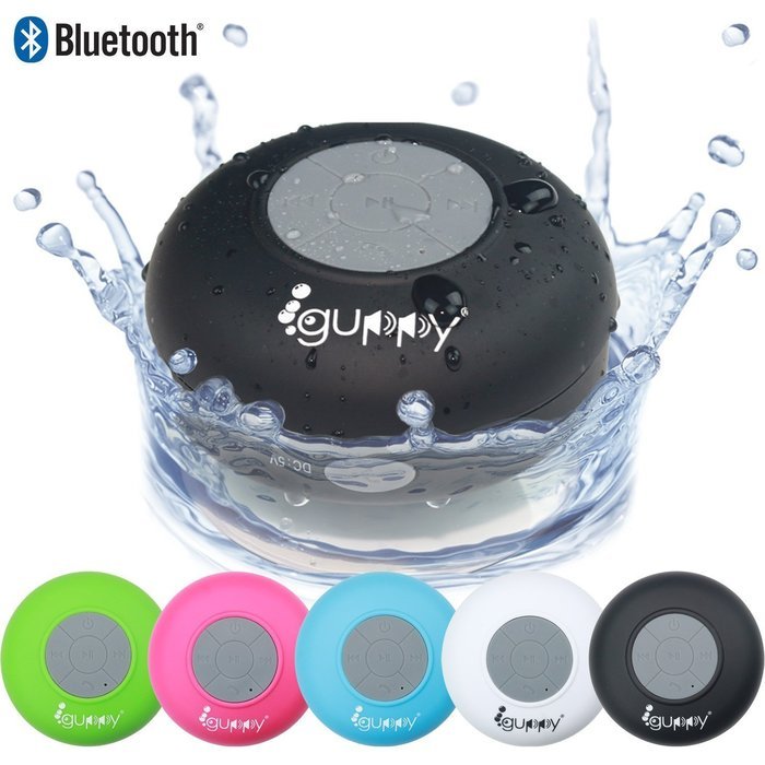 Guppy&reg; Water Resistant Bluetooth Shower Speaker - Wireless Portable Audio, New 2015 Model - Kid-friendly, Built-in... N44