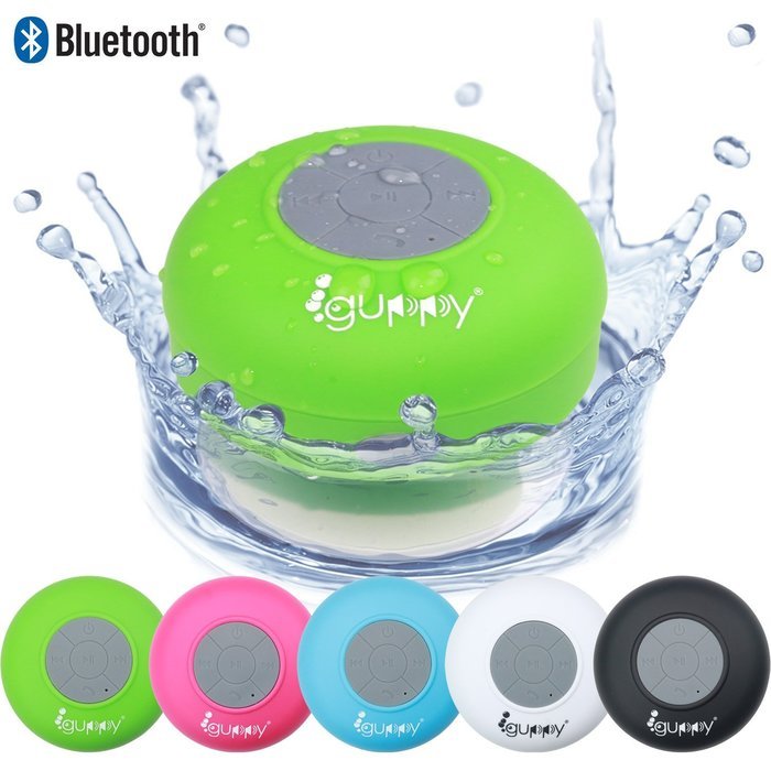 Guppy&reg; Water Resistant Bluetooth Shower Speaker - Wireless Portable Audio, New 2015 Model - Kid-friendly, Built-in... N53