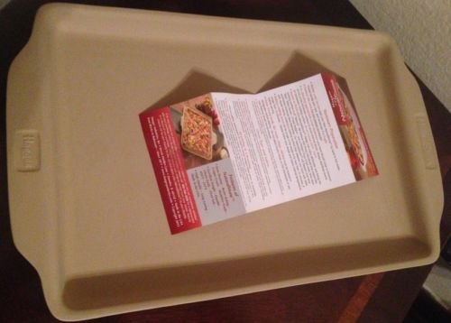 Stone Baking Pan Stoneware for Chef Cook Large Cookie by Haeger Bar Sheet Bake N2