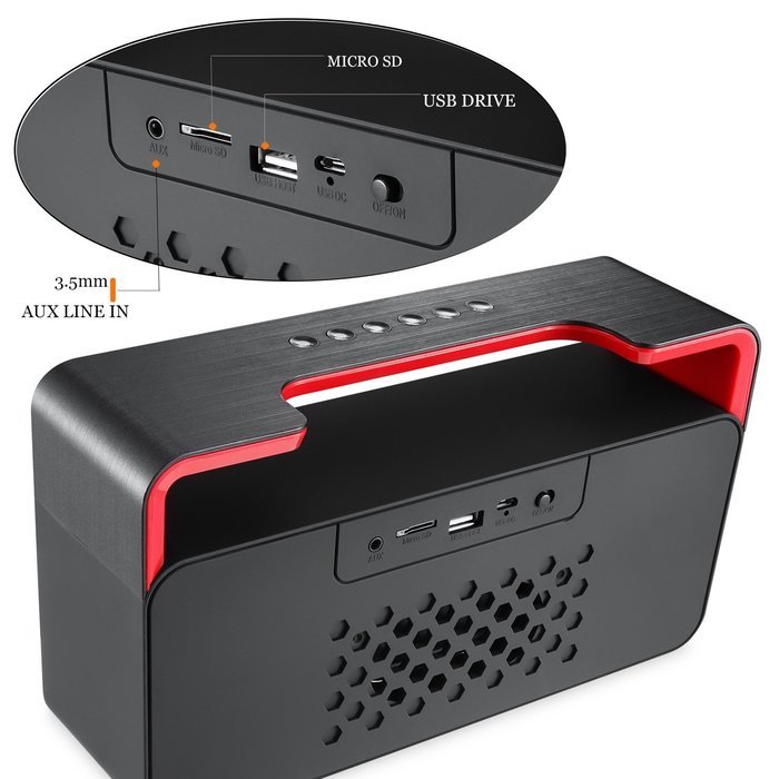 Bluetooth Stereo Speakers Portable, LNKOO Classic Sound Cannon Wireless Powerful Sound with Enhanced Bass Surround... N4