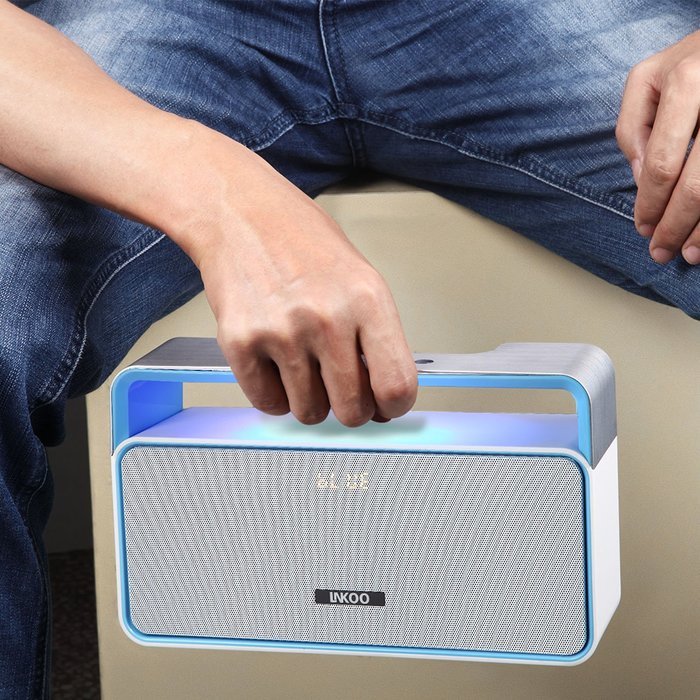 Bluetooth Stereo Speakers Portable, LNKOO Classic Sound Cannon Wireless Powerful Sound with Enhanced Bass Surround... N14