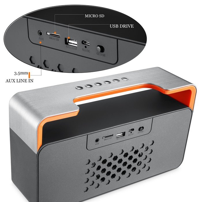 Bluetooth Stereo Speakers Portable, LNKOO Classic Sound Cannon Wireless Powerful Sound with Enhanced Bass Surround... N18