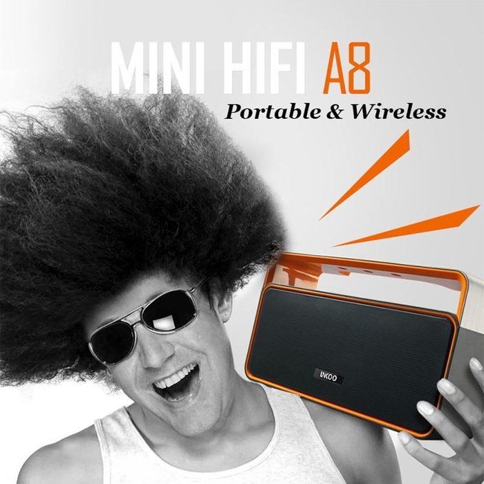 Bluetooth Stereo Speakers Portable, LNKOO Classic Sound Cannon Wireless Powerful Sound with Enhanced Bass Surround... N22