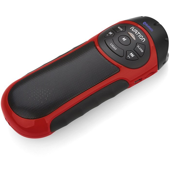 Ivation Bike Beakin: Portable Rechargeable Bluetooth Speakers & MP3 Player w/ MicroSD Card Slot, AUX Input, FM... N7