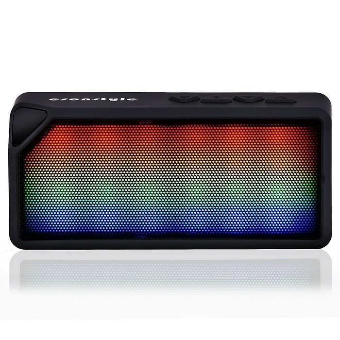 Esonstyle Mini Wireless Bluetooth Speaker with Color Changing LED Lights,Built-in Mic, AUX ,TF Audio, FM Radio... N2