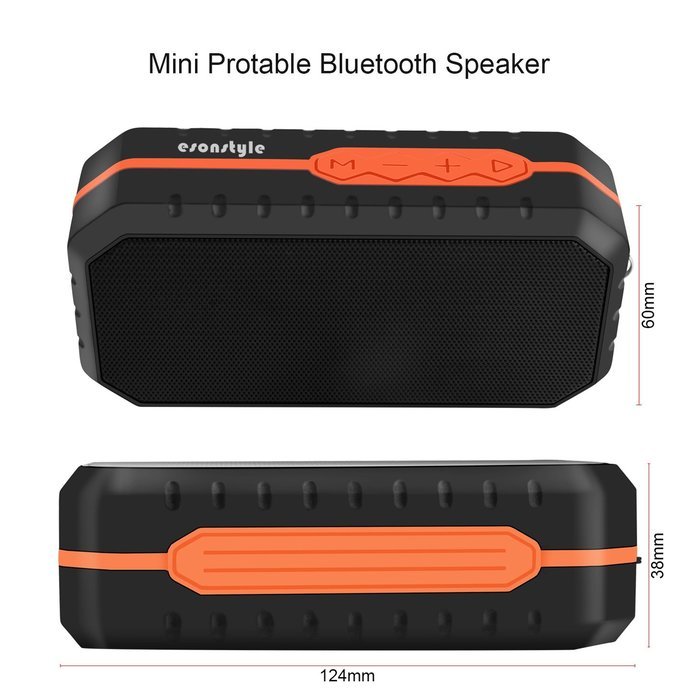 Esonstyle Mini Wireless Bluetooth Speaker with Color Changing LED Lights,Built-in Mic, AUX ,TF Audio, FM Radio... N17