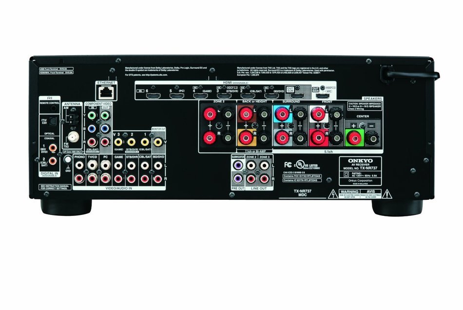 Onkyo TX-NR737 7.2-Channel Network A/V Receiver + Definitive Technology ProCinema 600 5.1 Speaker System Bundle N3
