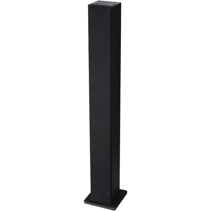Sylvania SP263G Bluetooth FM Radio USB Charging Tower Speaker, Black