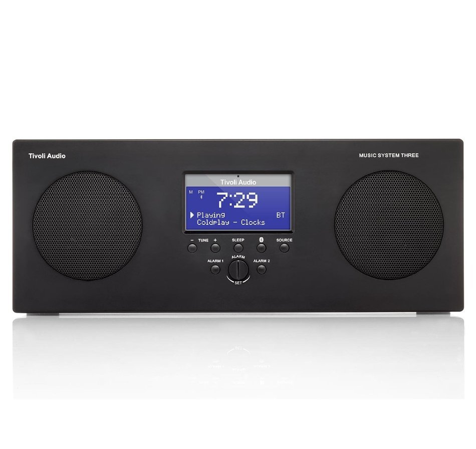 Tivoli Audio Music System Three Portable Hi-Fi System (Black)