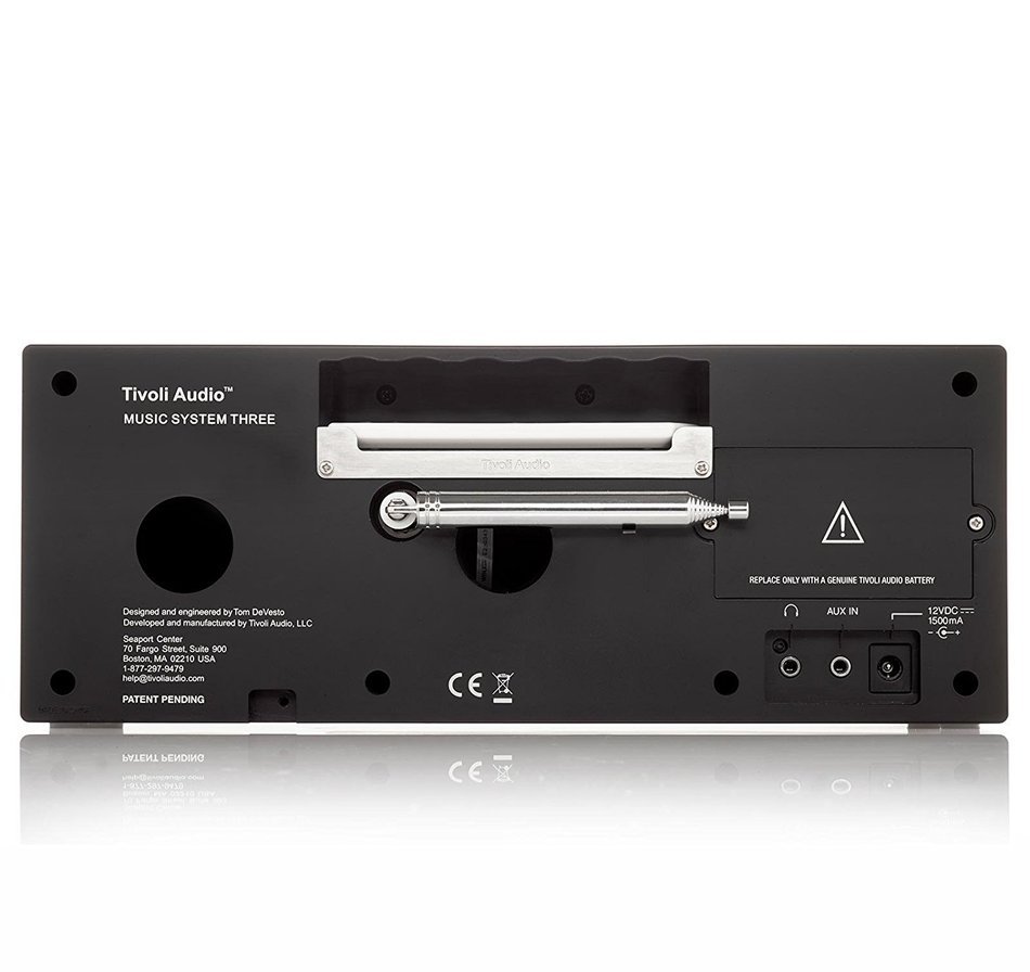 Tivoli Audio Music System Three Portable Hi-Fi System (Black) N3