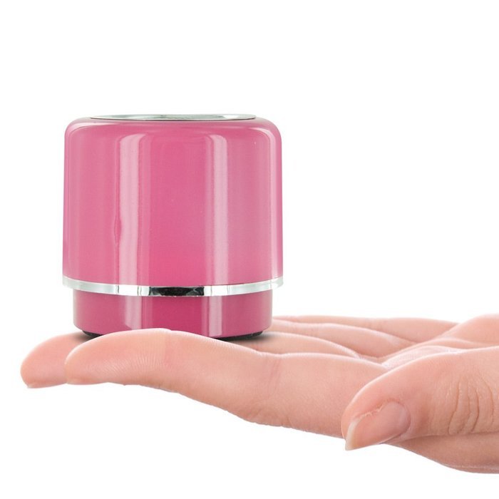 Mini-BOOM Wireless Bluetooth Speaker with Rechargeable Battery (Silver) N2