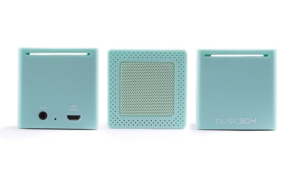 Music Box Mini - Ultra Portable Pocket Size Wireless Bluetooth Speaker (Mint) N2
