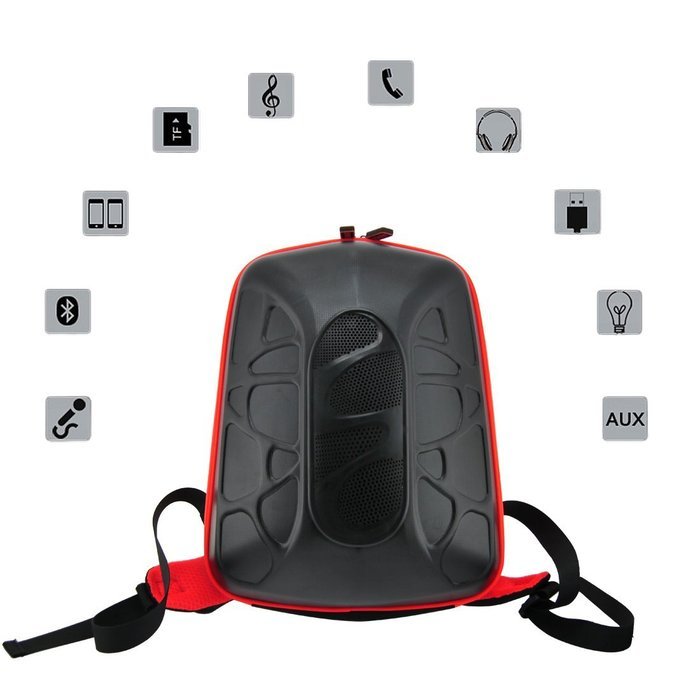 DaXiang Waterproof Multi-function LED Backpack with Bluetooth Wireless Speaker,Cycling Knapsack,Handsfree,Tf Card... N5