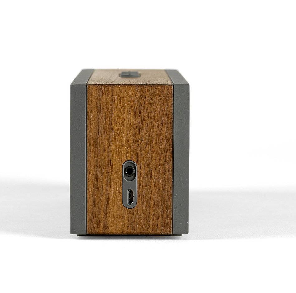 Grain Audio PWS.01 Packable Encased Bluetooth Wireless Speaker System with 8 Hour Rechargeable Battery (Walnut) N3