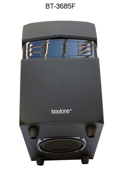 Boytone BT-3685F, Wireless Bluetooth 2.1 Multimedia Powerful Bass System with FM Radio, Remote Control, Aux Port... N3