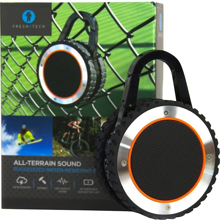 FRESHeTECH All-Terrain Portable Rugged Waterproof Bluetooth Speaker, Black N8